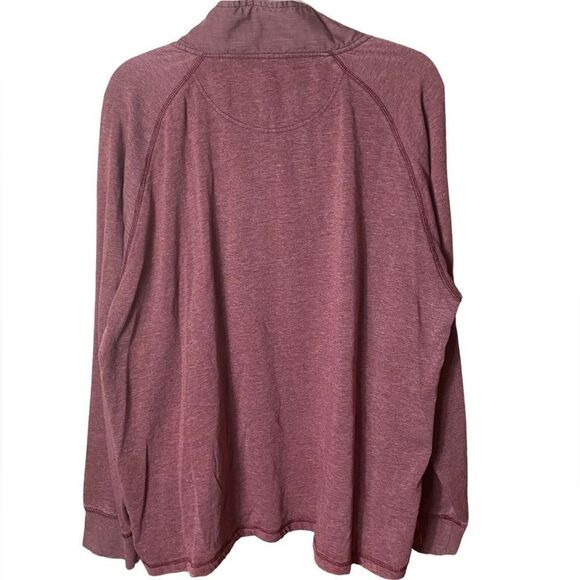 MARGARITAVILLE Men’s Sz XXL Maroon 1/4 Zip Pullover Athletic Casual Sweater - Picture 4 of 6